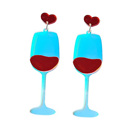 Beaupretty 1 Paar Weinglas Ohrringe für Frauen Statement Ohrringe Handgefertigte Ohrstecker Partys Hochzeiten Festivals Einzigartiger Schmuck für Besondere Anlässe von Beaupretty