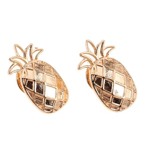 Beaupretty 2stücke Ananas-anstecknadel Aus Zinklegierung Kleiderabzeichen-anstecknadel Für Schal-clip Und Anzugbrosche Kragenbroschennadel Mit Emaille-design Schmuck von Beaupretty