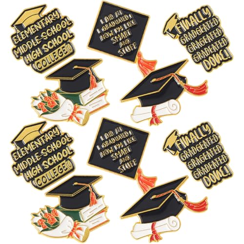 Beaupretty 1 Satz Graduierungsbrosche Teiliges Kreativer Mütze Form Langlebige Anstecknadel Für Kleidung Taschen Dekoration Kleine Geschenkidee Für Absolventen 10 Stück von Beaupretty