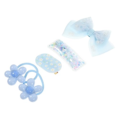 Beaupretty 1 Satz Haarschmuck Haargummi-Set Haarspange für Kleinkinder geschenke für kinder kindergeschenke Haarnadel Haarklammer schöne Haarspangen kinder dekor die Blumen einstellen Knopf von Beaupretty