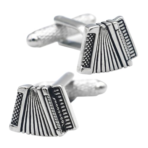 Beaupretty 1 Satz Herren Manschettenknöpfe Kupfer Musikalische Noten Design Cufflinks Für Anzüge Und Hemden Für Hochzeiten Und Business Meetings 2 Stück von Beaupretty