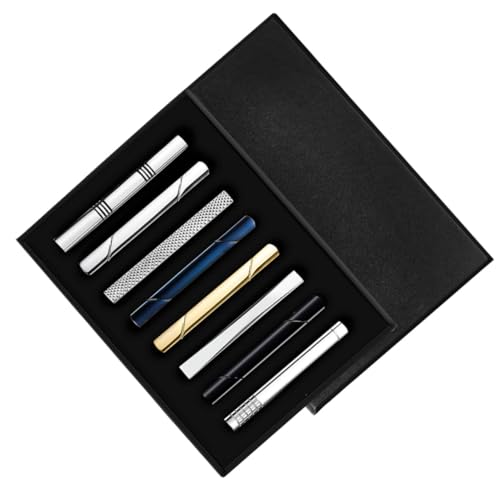 Beaupretty 1 Satz Krawattenklammer-set Binden Nacken Clips Trauzeugen Clip- Kragen Krawattenklammern Für Männer Einzigartig Business-krawattenstange Kleid Kupfer 8 Stück von Beaupretty