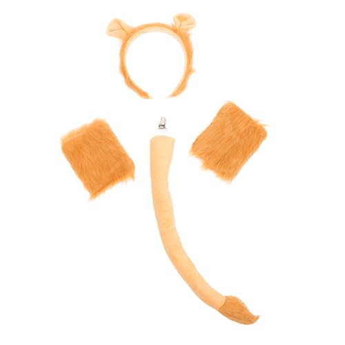 Beaupretty 1 Satz Lion Kostümset für Halloween Tier Stirnband mit Handschuhen Perfektes Zubehör für Mottopartys Karneval Weichem Robustem für Erwachsene Jugendliche von Beaupretty