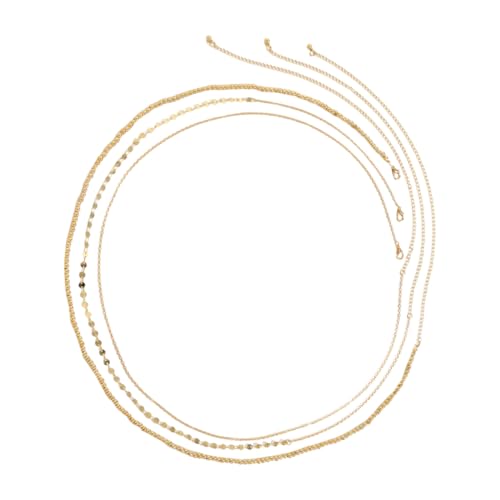 Beaupretty 1 Satz Pailletten Taillenkette Damen Bauchschmuck Kette für Partys Clubs Strand Festlichkeiten Verstellbarer Gürtel Gold für Einen Auffälligen Look von Beaupretty