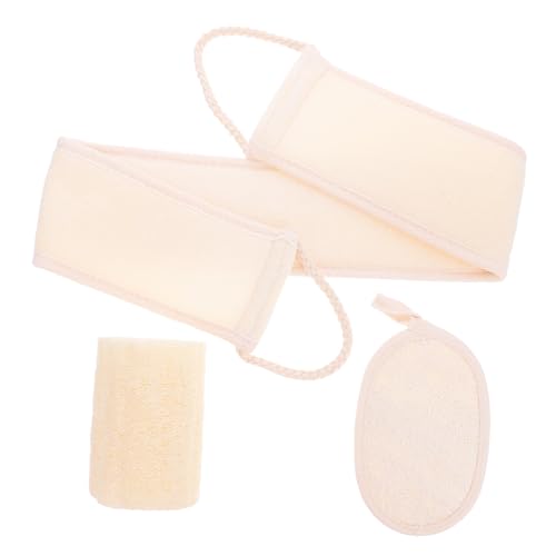 Beaupretty 1 Satz Peeling Badetuch und Rückenreinigungsbürste Teiliges Exfoliationsset aus Hochwertigem Luffa für Gründliche Körperreinigung zur Haut für Glattes und Geschmeidiges Hautgefühl von Beaupretty