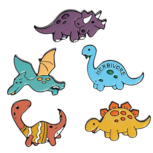 Beaupretty 1 Satz Teiliges Dinosaurier Anstecker Set Cartoon Broschen Für Kleidung Taschen Hüte Niedliche Dinosaurier Broschen Für Damen Sicherer Verschluss Für Partys Und Besondere 5 Stück von Beaupretty