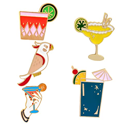 Beaupretty 5stücke Hawaii Cartoon Broschen Damen Broschen Anstecknadeln Für Kleidung Schal Und Taschen Elegantes Design Praktisch Und Langlebig Für Partys Und Festivals von Beaupretty