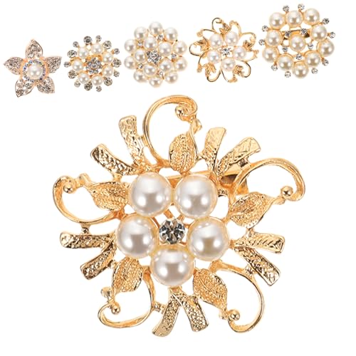 Beaupretty 1 Satz Teiliges Imitation Perlen Broschen Für Hochzeiten Schmuck Broschen Für Kleider Schals Und Hüte Vielseitige Anstecknadeln Für Besondere Anlässe 6 Stück von Beaupretty