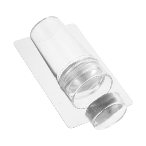 Beaupretty 1 Satz Teiliges Nagelstempelset mit Deckel Transparenter Maniküre Stempel für Kreative Nageldesigns für French Nails Silikonstempel und Schaber Tragbar und Langlebig von Beaupretty