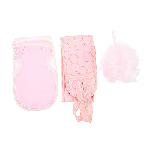 Beaupretty 1 Satz Teiliges Set Badehandtücher mit Handschuhen und Rückenrubbel Handtuch Exfolierende Badetools für Glatte Haut für Zuhause und von Beaupretty