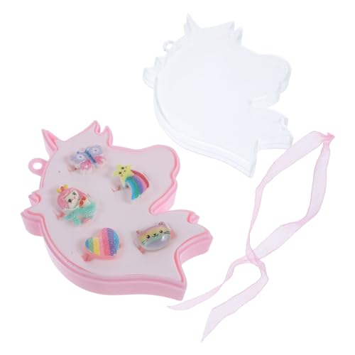 Beaupretty 1 Schachtel Einstellbare Ringe mit Einhorn Design Verspielter Schmuck für Mädchen als Geburtstagsgeschenk oder Party Mitgebsel Leicht und Bequem für Fantasievolles von Beaupretty