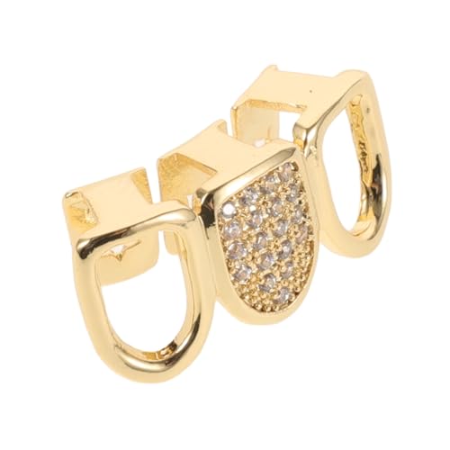 Beaupretty 1 Set Goldzahndekoration Hüftform Anlassgrill Zahnzubehör Zahnschmuck Set Zahngrills Plattiert Glänzend Für Partys Zahngrills Zahnjuwelen Rapper Männer Golden Copper von Beaupretty