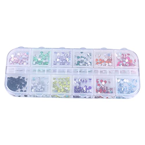 Beaupretty 1 Set Nagelwerkzeuge Stempel Nagelkleber Nageldesign Set Kreative Aufkleber Tragbare Nagelschablonen Nagellack Maniküre Bunte Strasssteine ​​Für Die Nageldekoration von Beaupretty