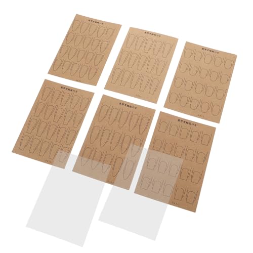 Beaupretty 1 Set Nailart Übungskarten Nailart Übungsvorlagen Nailart Übungspads Zum Handbemalen Nailart Handbemalungskarten Nailart Übungspads Kunst Trainingstools Goldenes Papier von Beaupretty