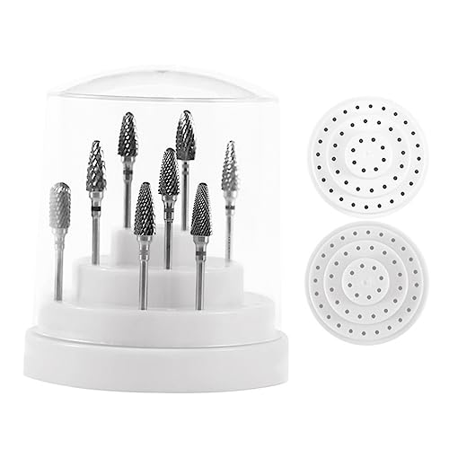 Beaupretty Nagelbithalter Aufbewahrungsbox Nagelbohrerhalter Nagelbit Organizer Kunststoff Behälter Für Maniküre Bohrer Weiß von Beaupretty