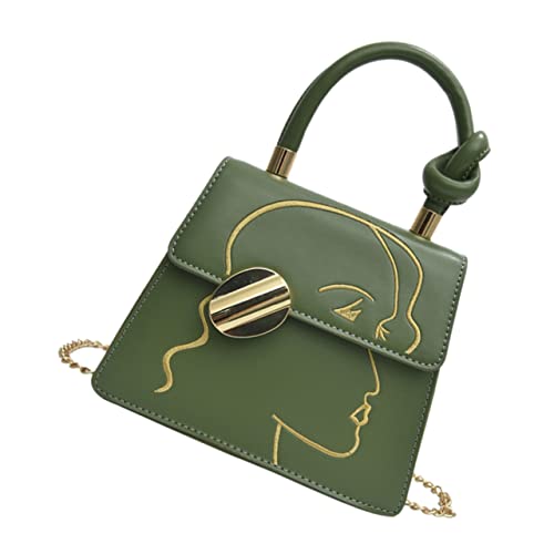 Beaupretty Umhängetasche mit Kette für Damen PU Material Stilvoll Verschleißfest Handtasche für Alltag und Ausgehen von Beaupretty