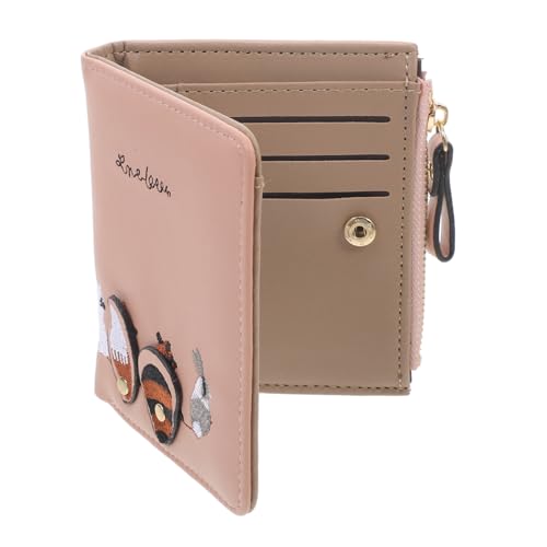 Beaupretty 1 Stück Faltbares Tiermuster Portemonnaie Multifunktionale Brieftasche für Kreditkarten Münzen und Bargeld Elegantes Design mit Seitenreißverschluss für Damen und Herren von Beaupretty