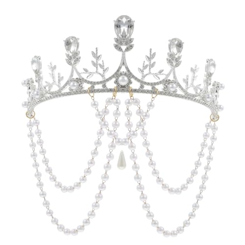 Beaupretty 1 Stück Haardekoration für Braut Hochzeitsdekor Strass hochzeit Haarschmuck für Frauen Brautkrone Prinzessinenbraut Partykrone Strass-Krone- Party-Kopfschmuck Metall Weiß Beaupretty 1 Stück Haardekoration für Braut Hochzeitsdekor Strass hochzeit Haarschmuck für Frauen Brautkrone Prinzessinenbraut Partykrone Strass-Krone- Party-Kopfschmuck Metall Weiß von Beaupretty