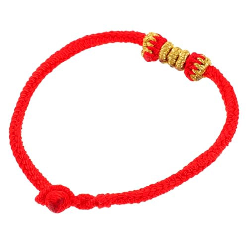 Beaupretty 1 Stück Handgefertigtes Schnur Armband Fußkette für Unisex Einfaches Design Symbol für Glück und Schutz für Valentinstag und Geburtstage von Beaupretty