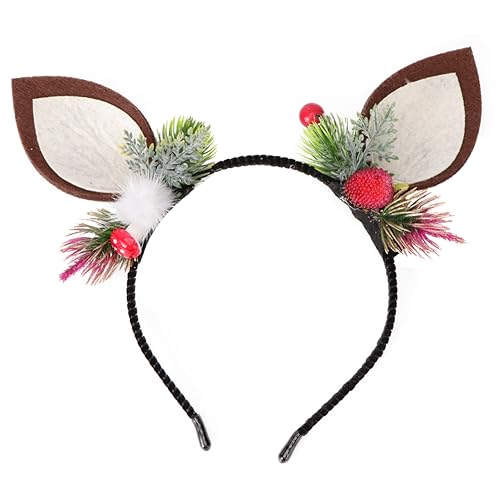 Beaupretty 1stk Weihnachtsdeko Haarreifen Für Erwachsene Beerenkopfschmuck Performance-haarbekleidung Halloween-kopf-accessoire Kreative Haarspange Leopardenmuster Kind Stirnband von Beaupretty