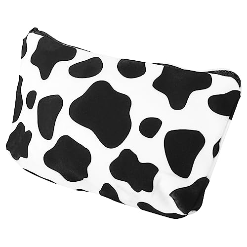 Beaupretty Kosmetiktasche Kuhmuster Dekorative Aufbewahrungstasche Für Reisen Damen Kulturbeutel Mit Reißverschluss Praktische Schminktasche Für Kosmetik Und Pflegeprodukte von Beaupretty