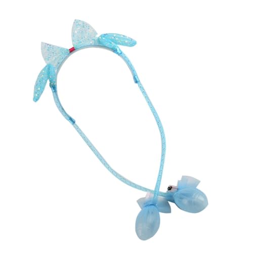 Beaupretty 1stk Hasenohren Stirnband Stirnbänder Für Mädchen Funkelndes Stirnband Kopfbedeckungen Aufleuchten Lustige Haartracht Hasenohr Haarband Kind Mode Dekorativer Kopf Paillettenstoff von Beaupretty