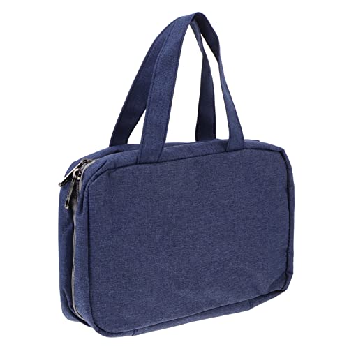 Beaupretty 1stk Make-up-Aufbewahrungstasche Makeup Tasche Sichtbarer Make-up-Organizer Kulturtasche Für Männer Kosmetiktasche Badezimmertasche Wasserdicht Nachahmung Von Hanfkation Fräulein von Beaupretty