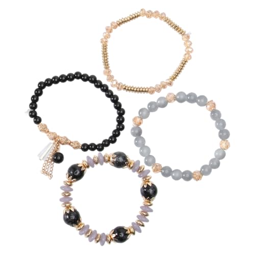 Beaupretty Modisches Quastenarmband Aus Glas Mehrlagig Handgefertigt Für Frauen Und Mädchen Für Partys Und Alltag von Beaupretty