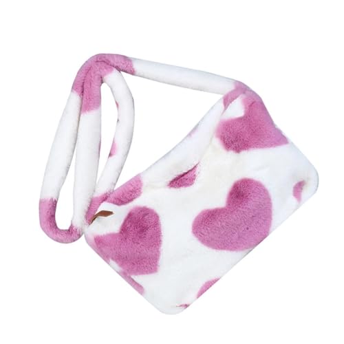 Beaupretty 1 Stück Plüsch Umhängetasche Damen Herzförmige Handtasche für Winter Tragbar und Tasche für Freizeit Reisen und Shopping Beaupretty 1 Stück Plüsch Umhängetasche Damen Herzförmige Handtasche für Winter Tragbar und Tasche für Freizeit Reisen und Shopping von Beaupretty