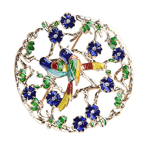 Beaupretty Emaille Vogel Brosche Vögel Blumen Legierung Tier Garten Pin Corsage Abendkleid Pullover Schmuck von Beaupretty