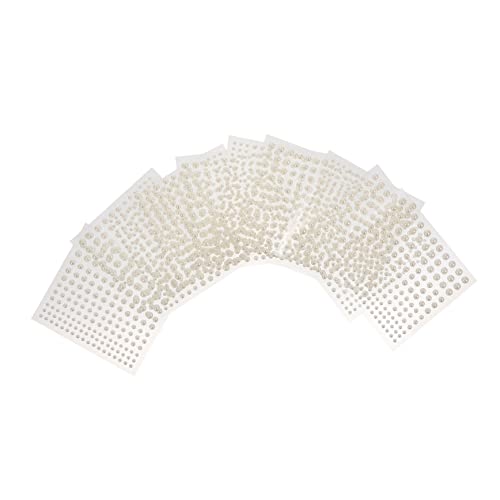 Beaupretty 10 Blatt Selbstklebende Perlenaufkleber für Gesichtsmake Up Pastellfarbene Perlen Sticker DIY Hautfreundlich Vielseitig für Besondere Anlässe und Dekorative Schönheit von Beaupretty
