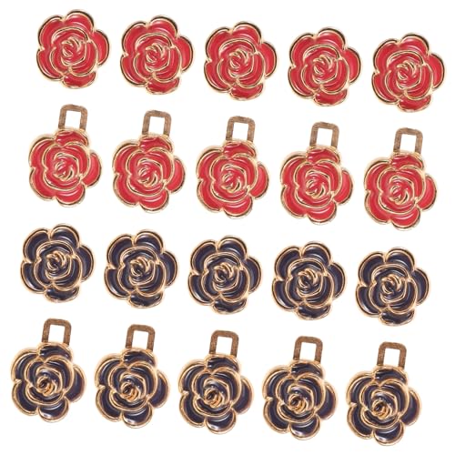 Beaupretty 10 Paare Verstellbare Rosenform Hosentaille Clip Abnehmbare Taillenknöpfe Nähen Bundverkleinerer für Jeans Hosen Röcke Sicherer Sitz Dekoratives Accessoire von Beaupretty