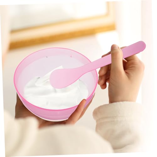 Beaupretty 10 Sätze DIY Schüssel mit Spatel und Löffel Vielseitiges Kunststoff Skincare Tool für Einfache Anwendung Kompakt für Zuhause Reise und Salon Leicht zu Reinigen von Beaupretty