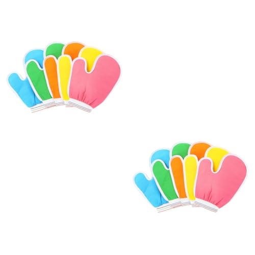 Beaupretty 10 Stk Körperwäscher Bade-peeling-handschuhe Peeling-badehandschuh Duschhandschuhe Badehandschuhe Peelinghandschuhe Gesichtspeeling-handschuhe Männer Und Frauen Schrubben Gefrostet von Beaupretty