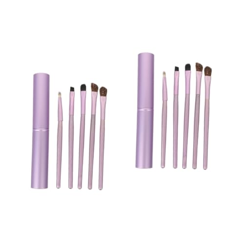 Beaupretty 10 Stk Lidschattenpinsel Aus Rosshaar Schminkpinsel Für Mädchen Make-up-lidschatten-tool Flacher Make-up-pinsel Pinsel Zum Verwischen Der Augen Bilden Violett Fräulein Beauty-tools von Beaupretty