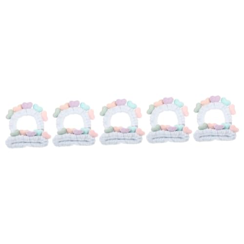 Beaupretty 10 Stk Herz Stirnband Gesichtswaschstirnband Süß Kosmetisches Stirnband Hautpflege-haarband Herz-make-up-stirnband Kopftuch Für Frauen Badetuch Reinigung Handtuch Stoff Fräulein von Beaupretty