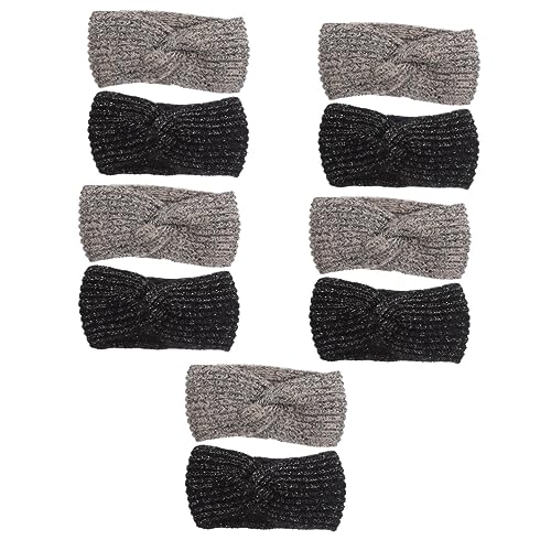 Beaupretty 10 Stk Winter Stirnband Stirnbänder Für Frauen Haarstirnbänder Haarschmuck Für Mädchen Stirnbänder Für Sportliche Damen Sportdekor Haarverzierung Kreuzen Silberdraht Fräulein Acryl von Beaupretty