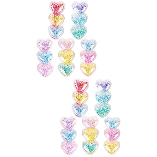 Beaupretty 10 Stk Liebesfluss-sofa-clip Funkelnde Transparente Haarspangen Foto-requisiten Für Den Valentinstag Haarschmuck Für Mädchen Herzform-clips Amor Kleines Mädchen Kind Knopf Plastik von Beaupretty