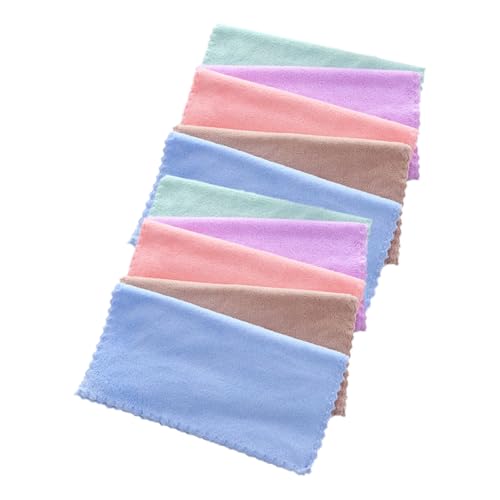 Beaupretty 10 Stück Mikrofaser Abschminktücher Weiche Gesichtsreinigungstücher aus Fleece für und Mädchen Geeignet für Zuhause und Reisen Zufälligen Farben Zufällige Farbe Zufällige Farbe von Beaupretty