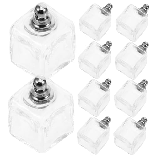 Beaupretty 10stücke Transparente Glaskugel Anhänger Glaskugel Charms Bastelset Zum Selbermachen Für Schmuckherstellung Mit Dichtungsring Für Armbänder Und Halsketten von Beaupretty