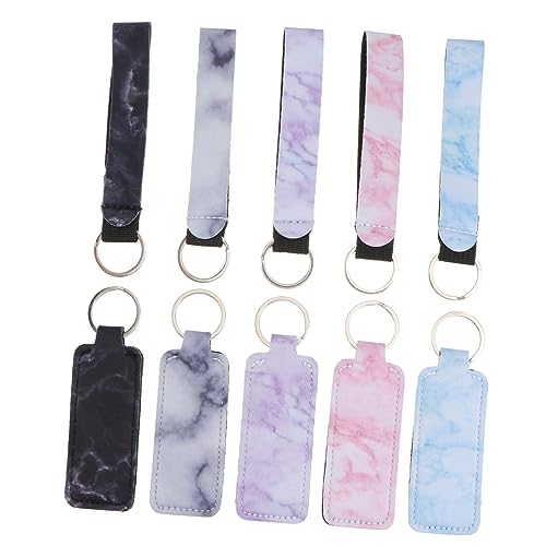 Beaupretty Neopren Schlüsselanhänger für Lippenstift 10 Stück Farbenfrohe Halter für Frauen Praktisch und Langlebig für Taschen und Reisen von Beaupretty