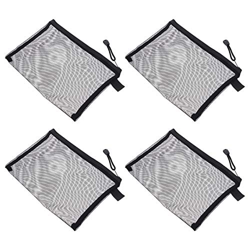 Beaupretty 10 Stück Nylon Mesh Taschen Kosmetiktaschen mit Reißverschluss für Reisen Organizer für Make Up Stifte und Toilettenartikel Leicht und Atmungsaktiv für Urlaub und Outdoor von Beaupretty