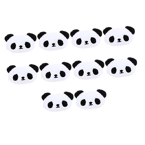 Beaupretty 10st Panda-haarnadel Haarspangen Für Kleinkinder Panda-kopf-zubehör Dekorativ Panda Haarschmuck Kleine Haarspangen Für Kleine Mädchen Baby Weiß Schmücken Karikatur Bügeleisen von Beaupretty