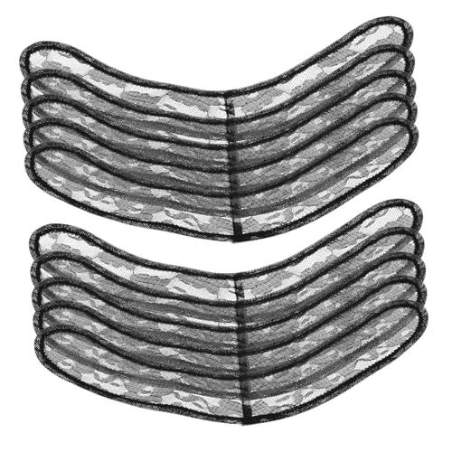 Beaupretty 10 Stück Perücke Mesh Hut Haarpolster für die Perückenherstellung Haarnetze für Damen Mesh Perückenkappe Einstellbare Perückenkappe Netzkappen Stoff Schwarz von Beaupretty