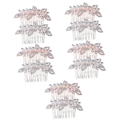 Beaupretty 10 Stk Haarspange Mit Strass Hochzeitshaarschmuck Für Bräute Mädchen Haarnadel Haarkämme Für Frauen Kopfschmuck Für Damen Haarperlen Braut Haarnadel Kamm Fräulein Strasssteine Glas von Beaupretty