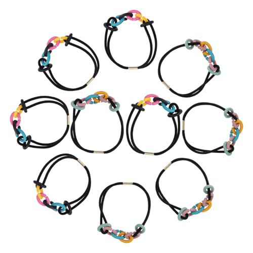 Beaupretty 10 Stück Teiliges Bunte Haargummis Spiral Haarbänder Elastisch Langlebig Hautfreundlich für Dickes und Dünnes Haar Damen Mädchen Frisur Haarschmuck Flexibel Festhaltend von Beaupretty