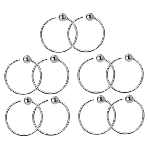 Beaupretty 10 Stück Teiliges Creolen Ohrringe für Damen Runde Circle Hoop Earring Modischer Piercing Schmuck Stilvolle Knorpel Ohrstecker Passend zu Jeans und Shirt von Beaupretty
