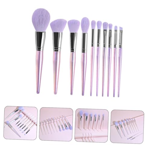 Beaupretty 10 Stück Teiliges Gesicht Make Up Pinselset Weiche Kunstfasern Langlebig für Loser Puder Concealer und Lidschatten Hautfreundlich und Einfach zu Reinigen von Beaupretty