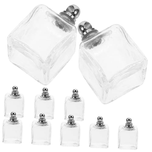 Beaupretty 10 Stück Teiliges Glas Kugelanhänger Transparent Hohl mit Schraubverschluss DIY Schmuckanhänger für Armbänder Halsketten und Kreative Bastelprojekte von Beaupretty