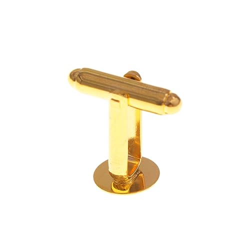 Beaupretty 10 Stück Teiliges Goldene Metall Manschettenknöpfe Herren Runde Cuff Links Elegant für Hemd und Anzug Vielseitig für Formelle und Anlässe von Beaupretty